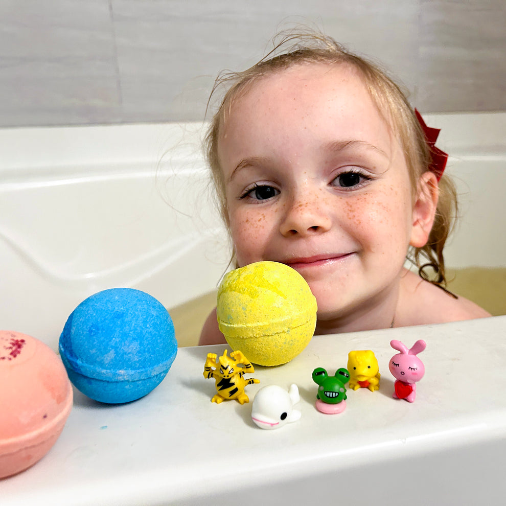 Bath Bombs with Toys Selection
