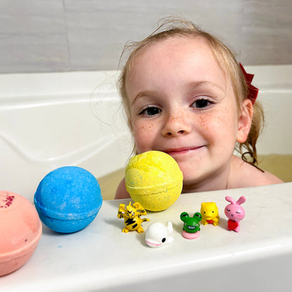 Bath Bombs with Toys Selection