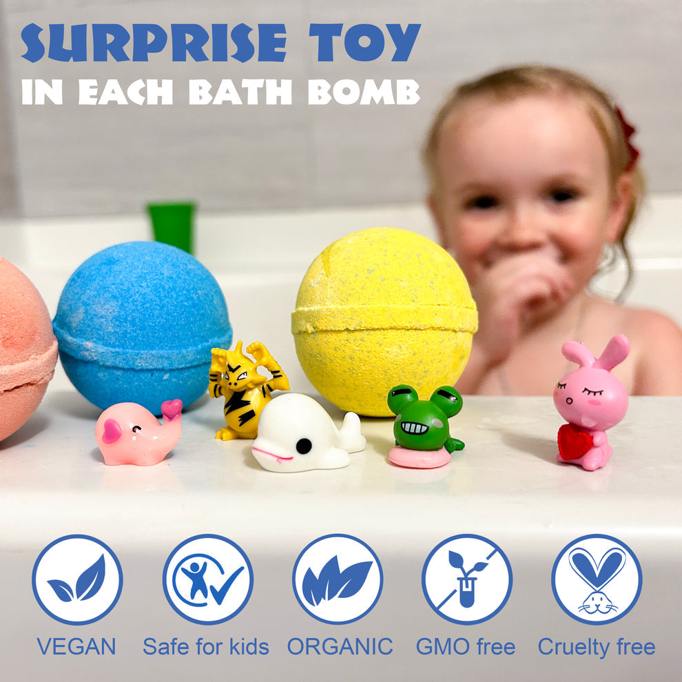 Bath Bombs with Toys Selection