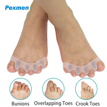 Silicone Toe Separators Gems for Bent Toes