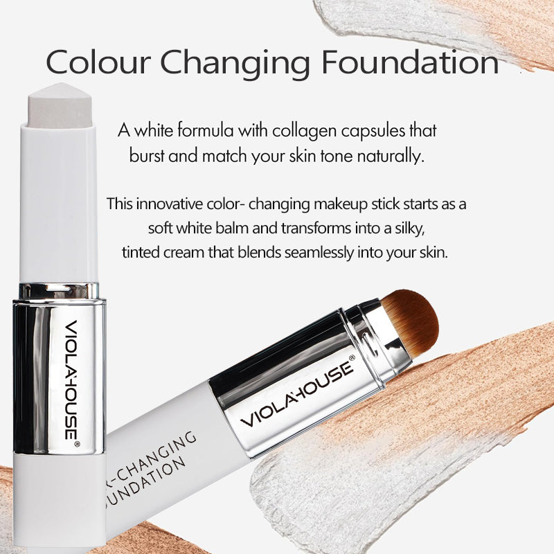 Natural  Waterproof Foundation Stick with Brush