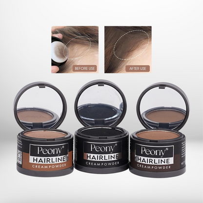 Peony 2in1 Hairline Cream Powder with 3 Extra Eyebrow Stencils