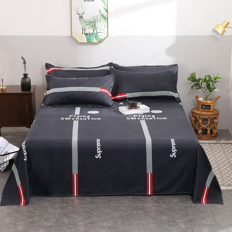 Thick Polyester Bed Sheet Set Flat Bed Sheets