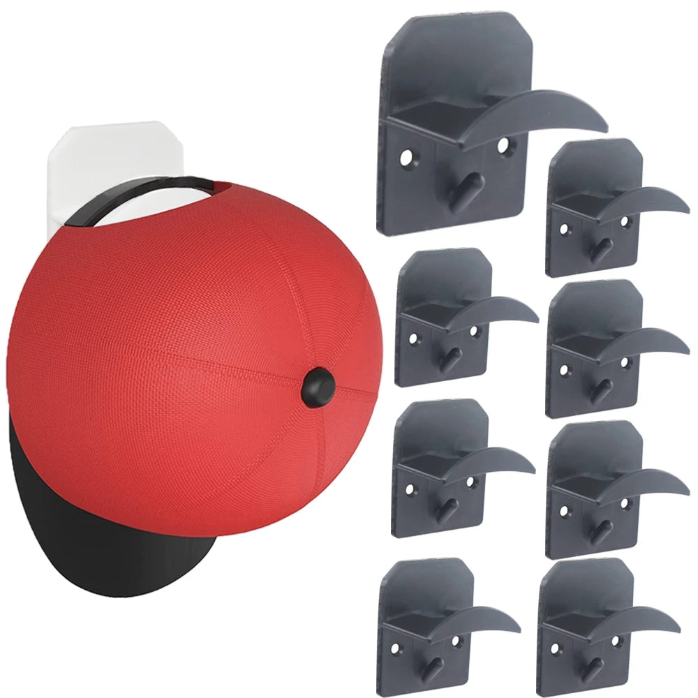 White Helmet Wall Hooks for Wall Rack
