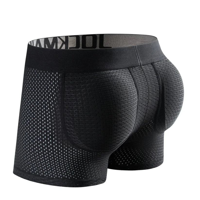 Men Padded Underwear Mesh Boxer Underwear – GO PICK