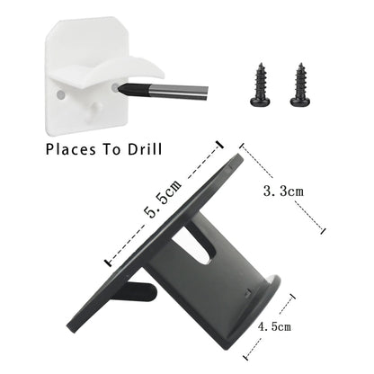 White Helmet Wall Hooks for Wall Rack