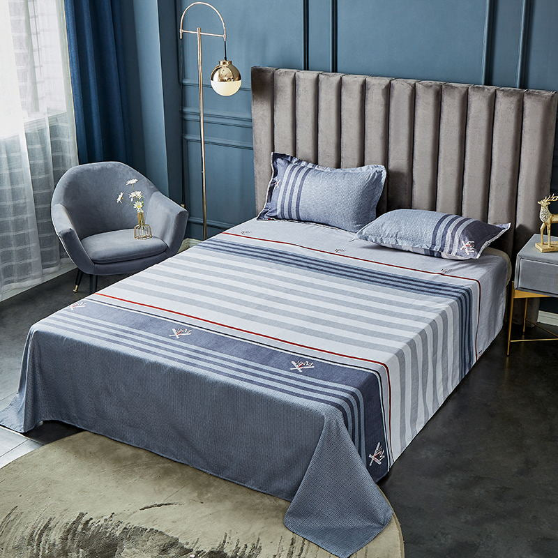 Thick Polyester Bed Sheet Set Flat Bed Sheets