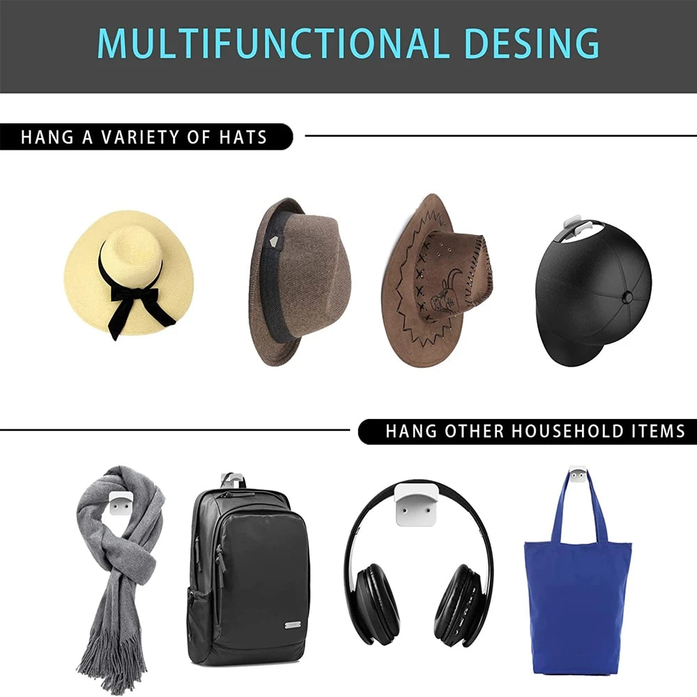 White Helmet Wall Hooks for Wall Rack