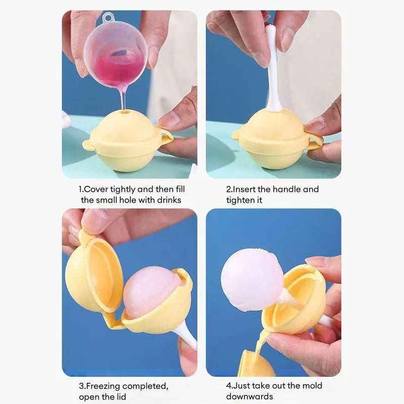 Reusable Silicone Lollipop Ice Cream Maker Mould