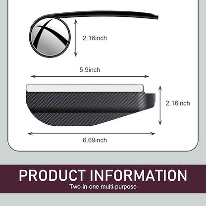 2-in-1 Car Rearview Mirror Accessory