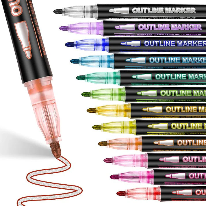 Outline Style Marks Outline Markers – GO PICK