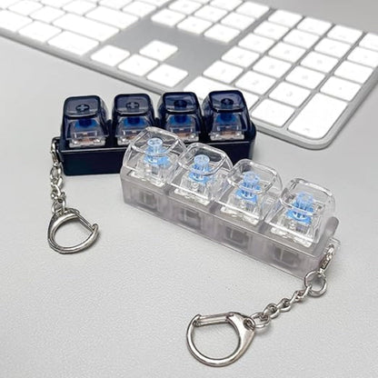 Keyboard Clicker Keychain with LED Light & Sound
