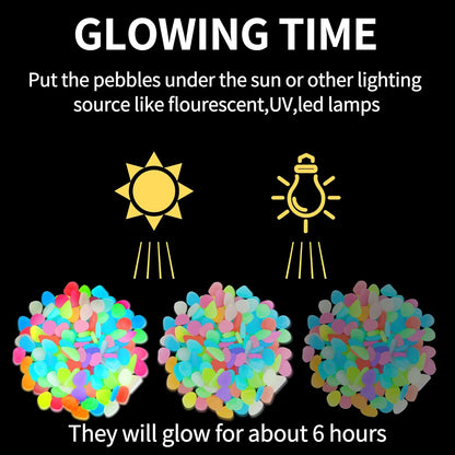 Luminous Stones – Mixed Color Glow Stones ( 100 PCS)