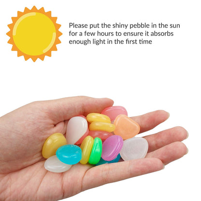 Luminous Stones – Mixed Color Glow Stones ( 100 PCS)