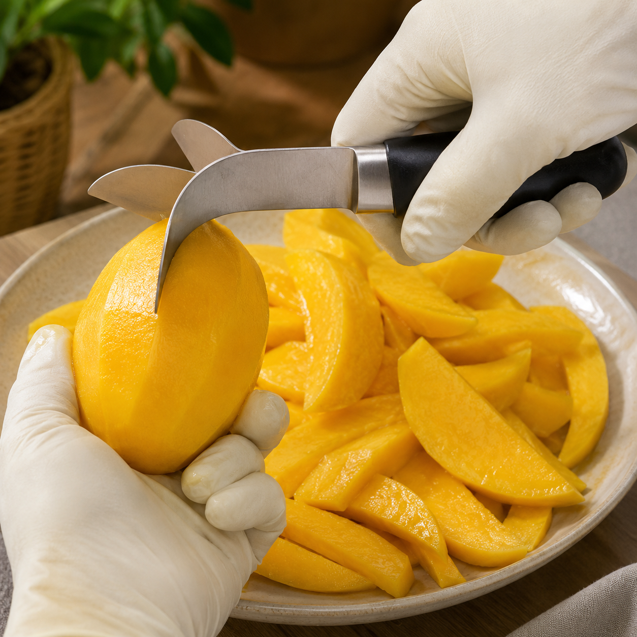Stainless Steel Mango Peeler and Cutter 🥭