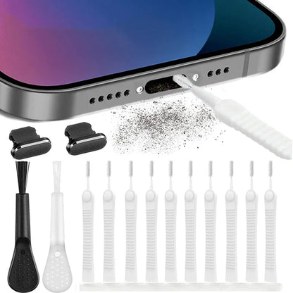 10 Pcs Mini Cleaning Brush FOR Shower Head AND Phone Hole Window Cleaner