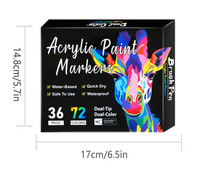 Dual Tip Acrylic Paint Pen Marker