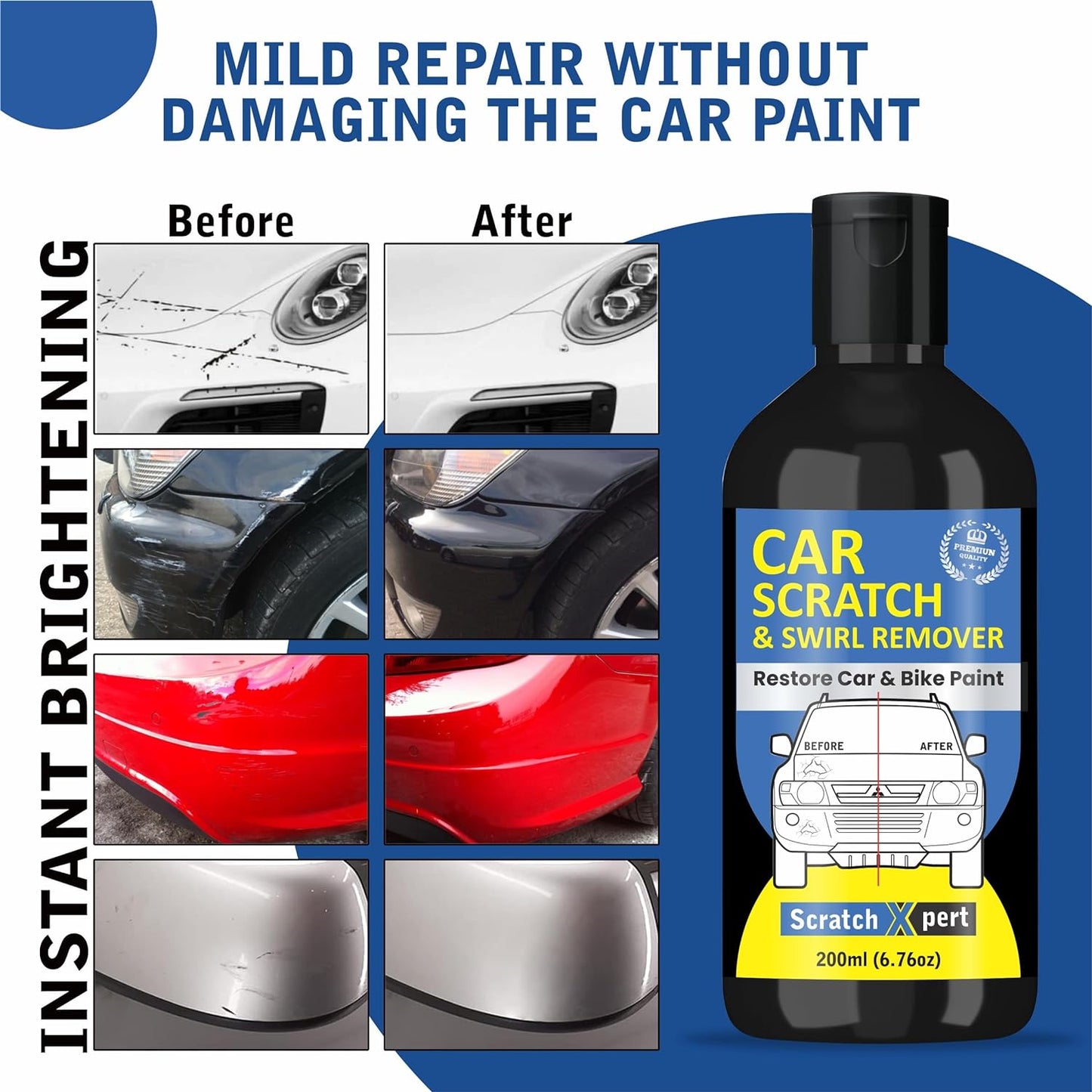 Scratch Xpert Car Scratch Removal Cream - Restores Your Car Shine Instantly