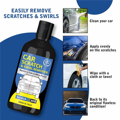 Scratch Xpert Car Scratch Removal Cream - Restores Your Car Shine Instantly