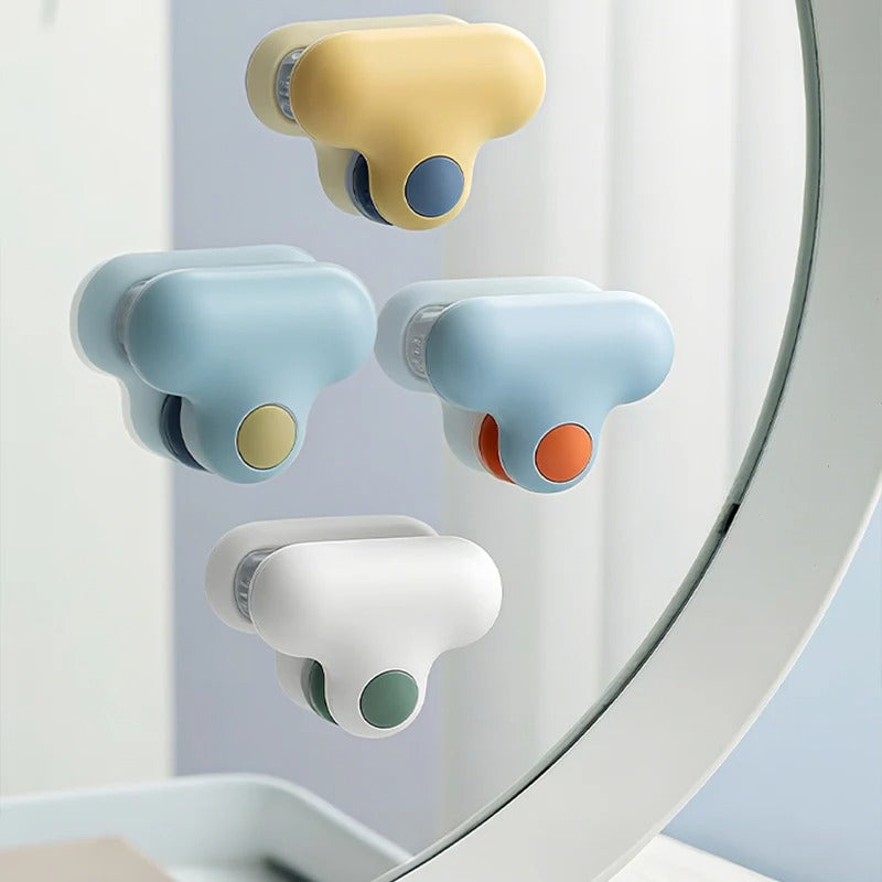 T-Shaped Mirror Cleaner Holder Hook 2 Pcs