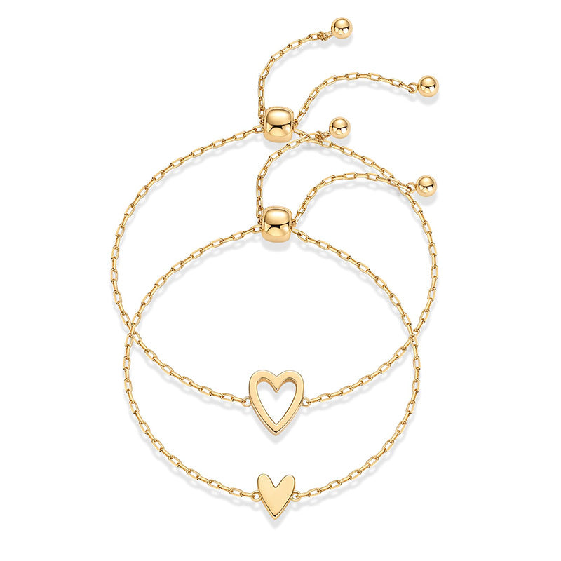 Adjustable Love Friendship Two Bracelet Pack