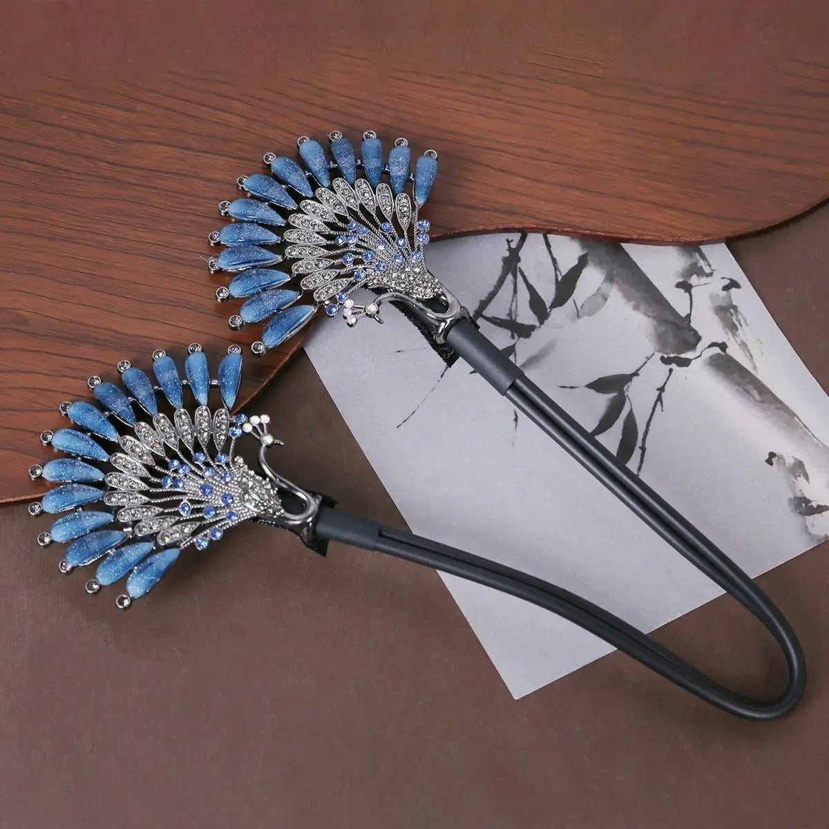 Peacock Design Hair Bun Maker