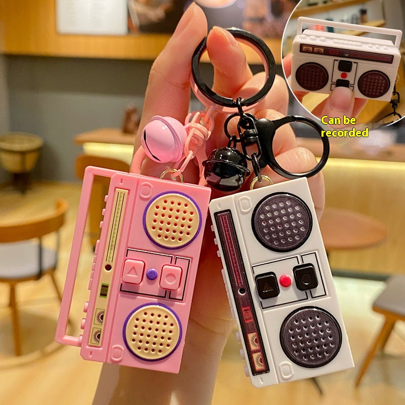 Mini Recorder Radio Keychain