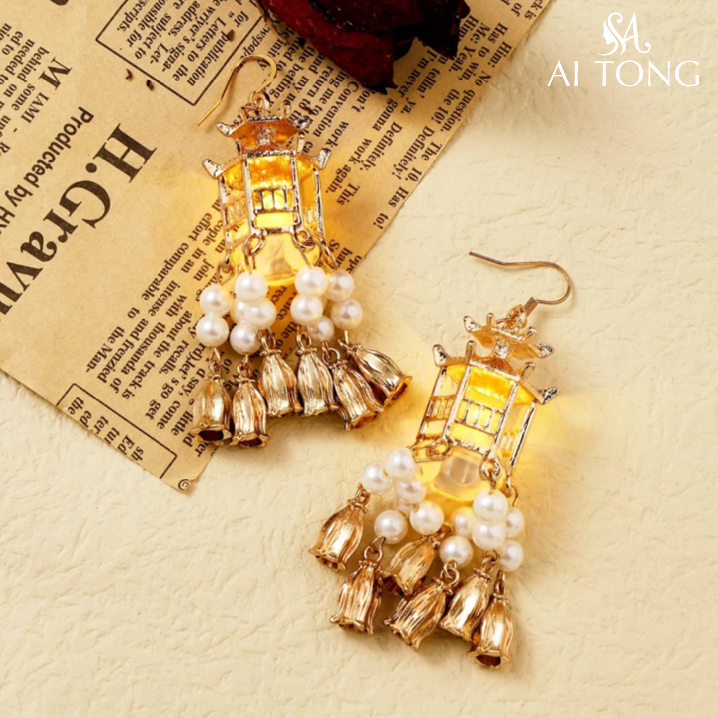 Luminous Earring Beads Tassel