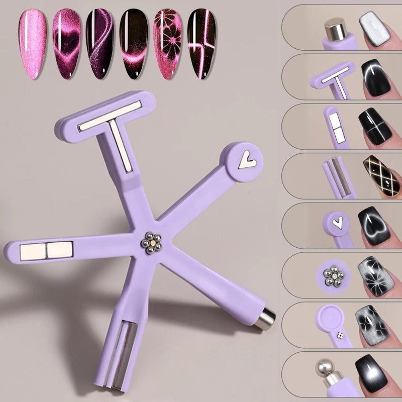 8-in-1 Multi-Functional Nail Magnet Art Tool