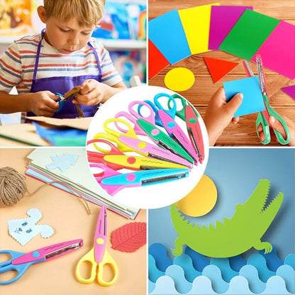 Safe art scissors for children for crafts and scrapbooking