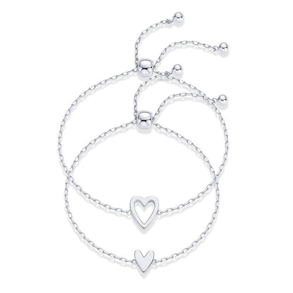 Adjustable Love Friendship Two Bracelet Pack