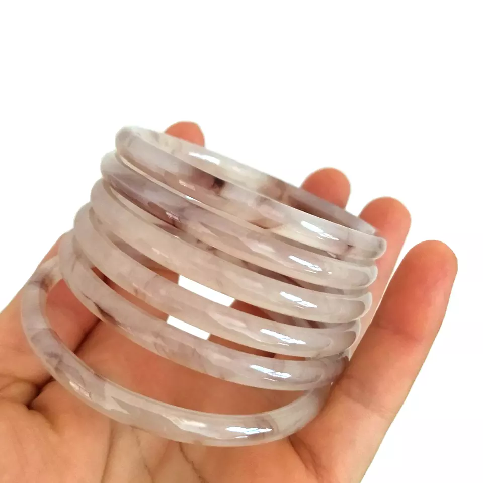 Natural Jade Jelly multi colour Bangles