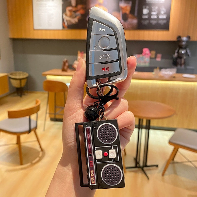 Mini Recorder Radio Keychain