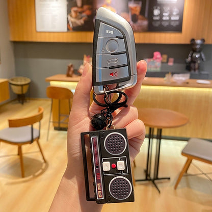 Mini Recorder Radio Keychain