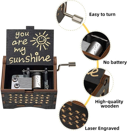 You Are My Sunshine Wooden Music Box