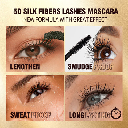 Black Waterproof 4D Silk Fiber Eyelash
