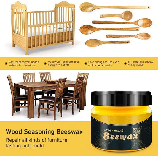 Beeswax Polish for Wood & Furniture Nourishes