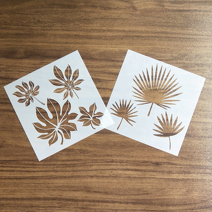 Custom Leaf Wall Stencil for Home Decoration