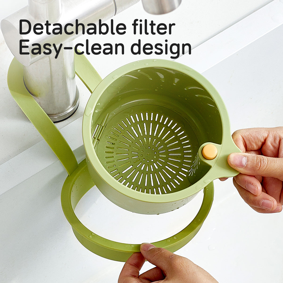 Food Waste Anti-Clogging Kitchen Sink Drain Strainer Food Waste Catcher Fruit Cleaning Easy Cleaning Plug Silk Filter Basket