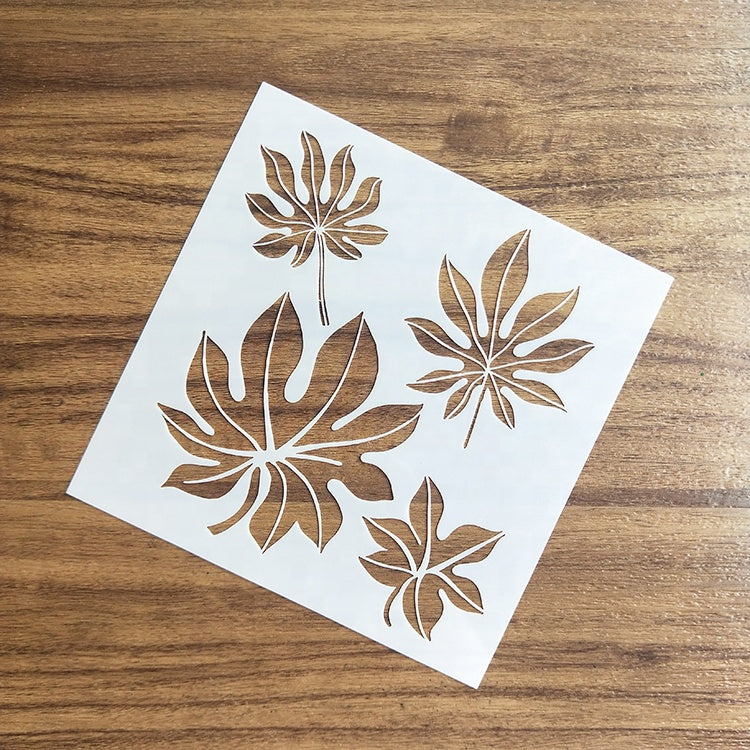 Custom Leaf Wall Stencil for Home Decoration