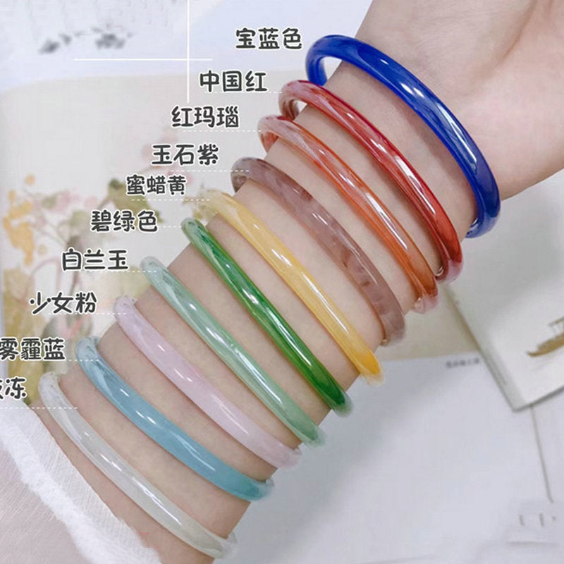 Natural Jade Jelly multi colour Bangles