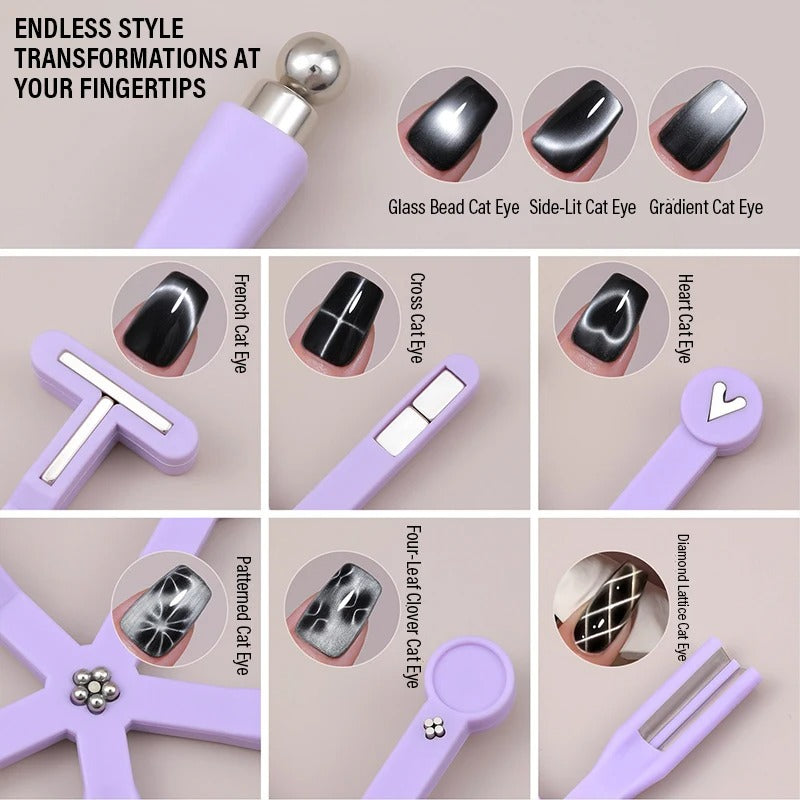 8-in-1 Multi-Functional Nail Magnet Art Tool