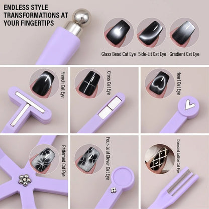 8-in-1 Multi-Functional Nail Magnet Art Tool