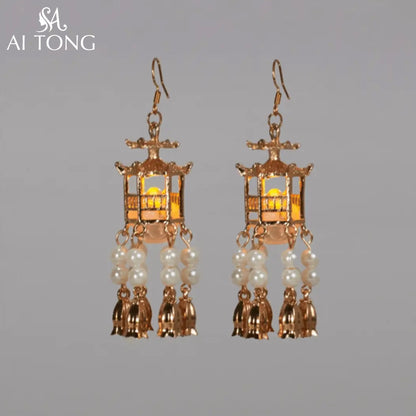 Luminous Earring Beads Tassel
