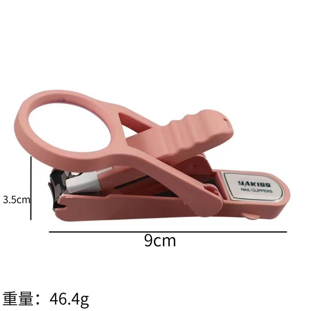 Magnifying Glass Nail Clippers Nail Clippers Elderly and Children Multifunctional Large Opening Pliers Nail Cutter