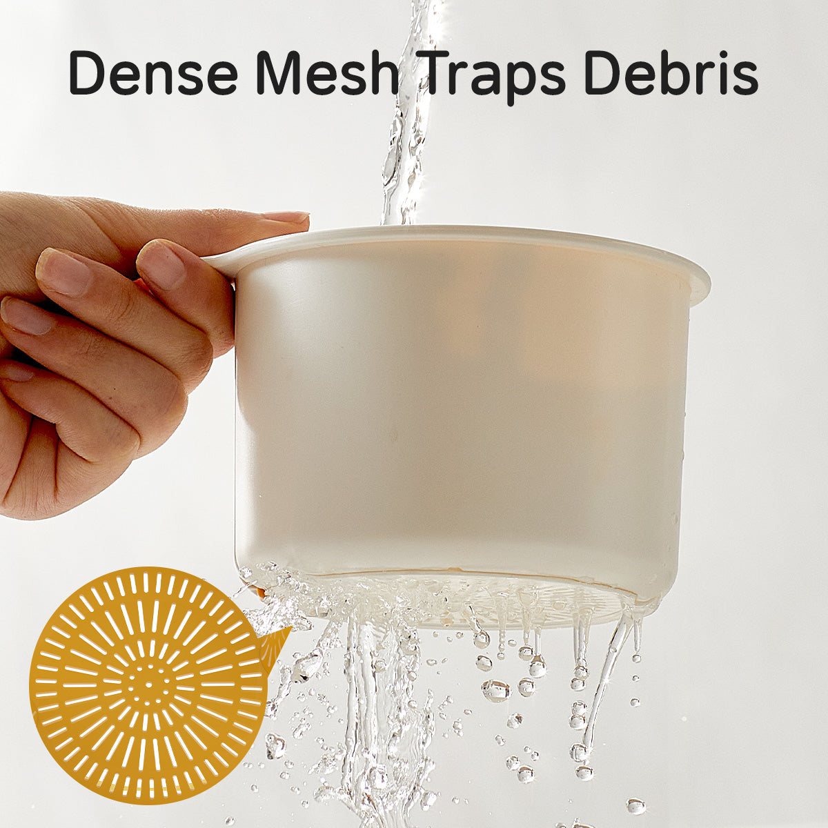 Food Waste Anti-Clogging Kitchen Sink Drain Strainer Food Waste Catcher Fruit Cleaning Easy Cleaning Plug Silk Filter Basket