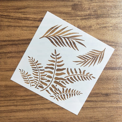 Custom Leaf Wall Stencil for Home Decoration
