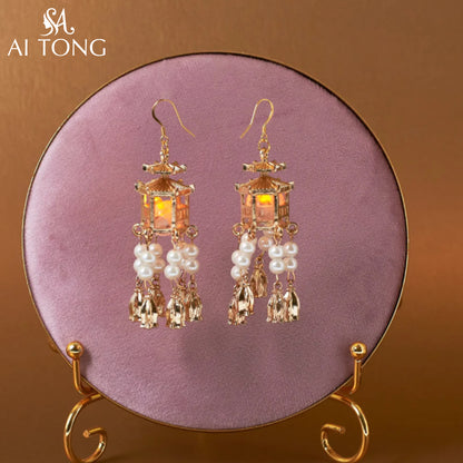 Luminous Earring Beads Tassel