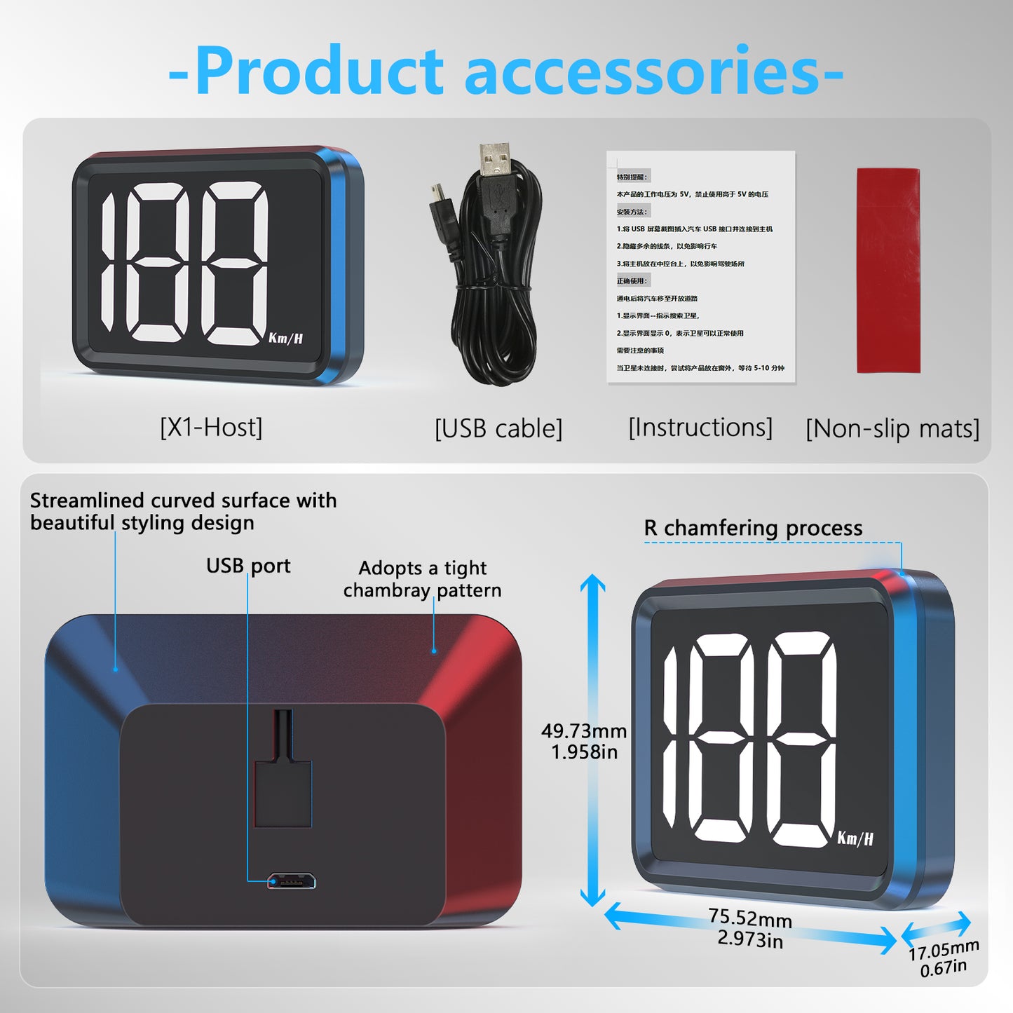 Digital Speedometer Car Hud Head up Display