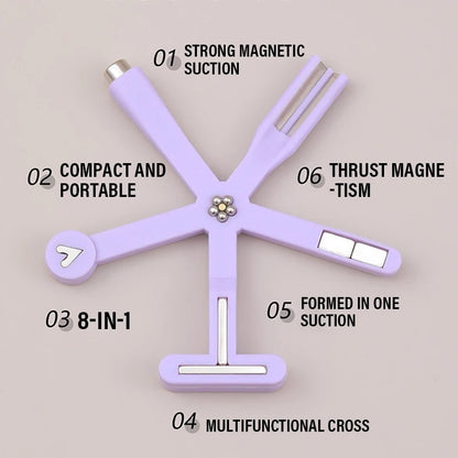 8-in-1 Multi-Functional Nail Magnet Art Tool